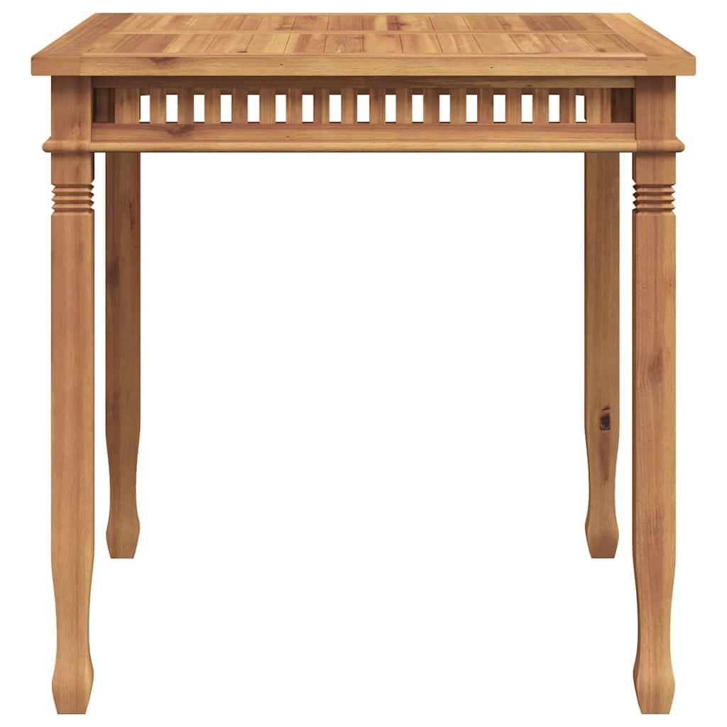 Mesa de comedor para jardín madera maciza de teca 120x70x77 cm