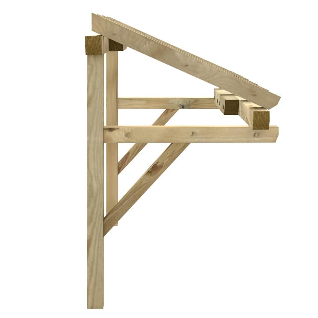 Pérgola de puerta madera maciza de pino 200x100x100 cm