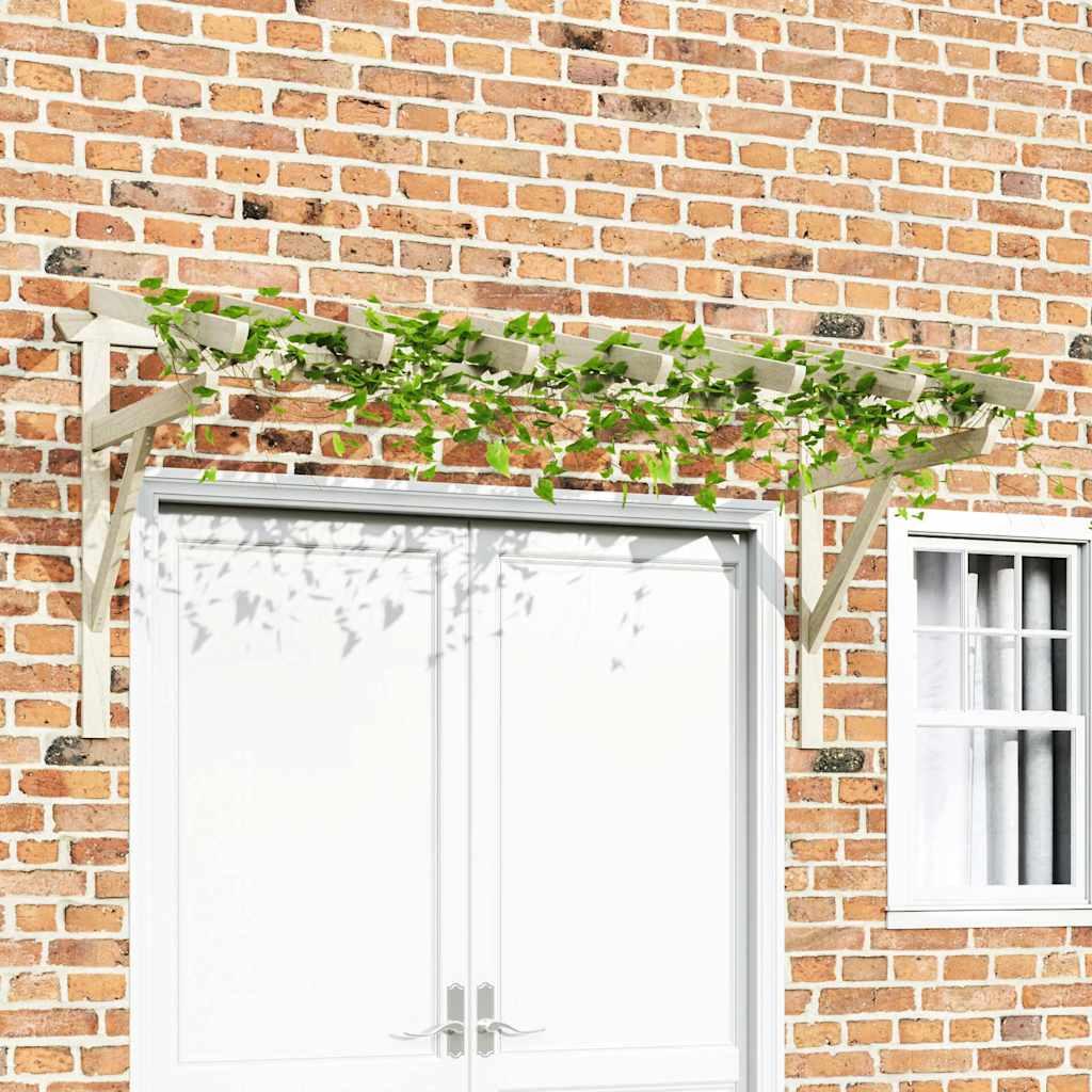 Pérgola de puerta madera maciza de pino 200x100x100 cm