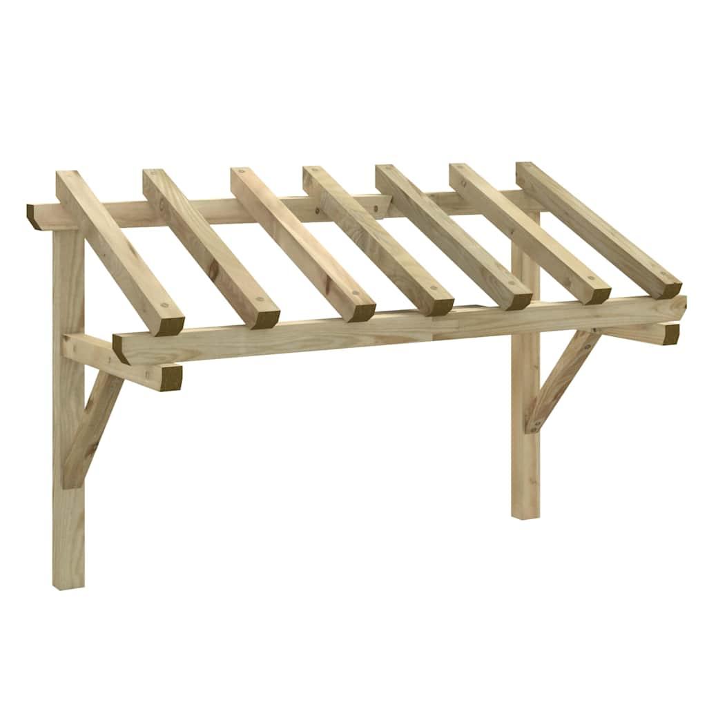 Pérgola de puerta madera maciza de pino 200x100x100 cm