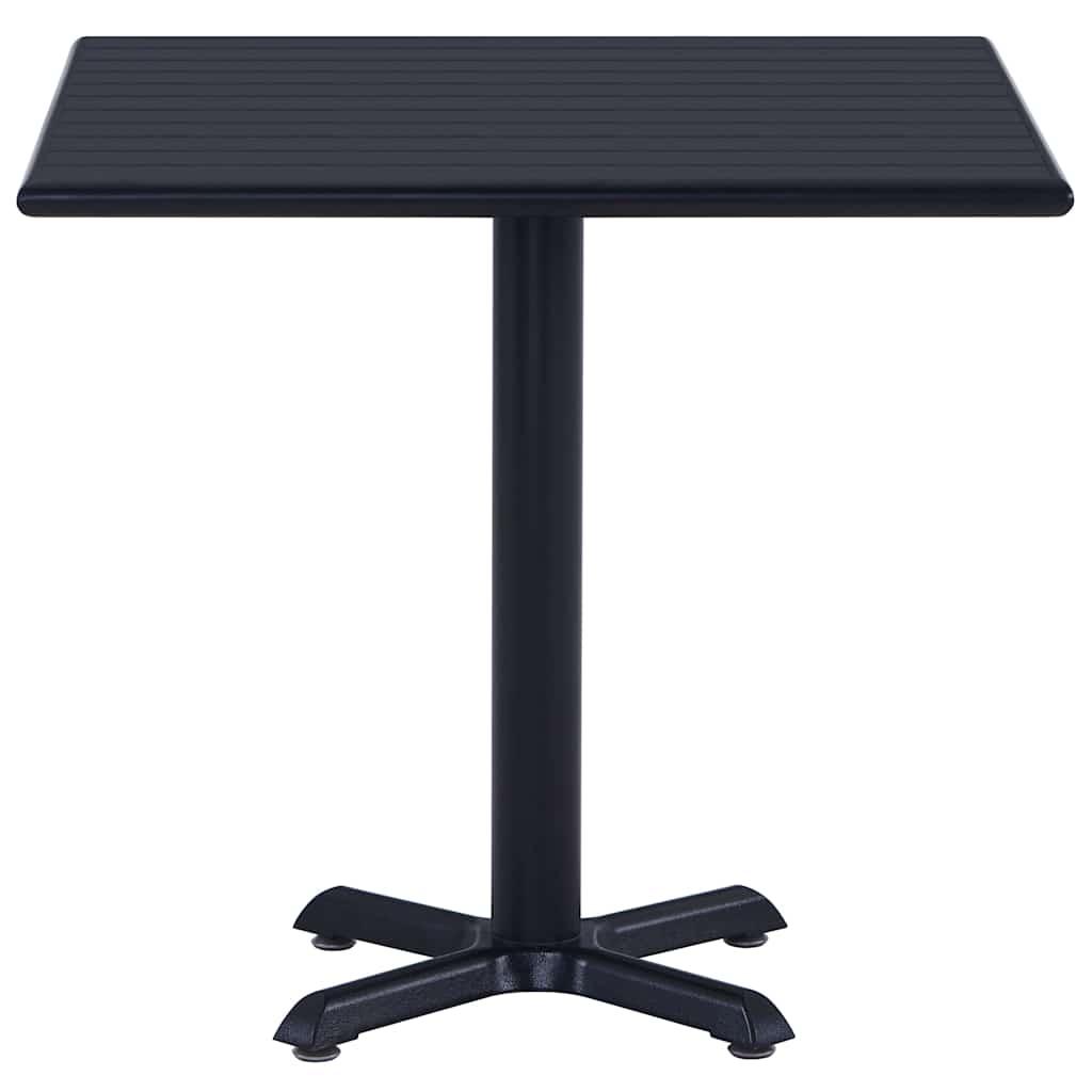 Mesa de jardín negra 60x60x75 cm