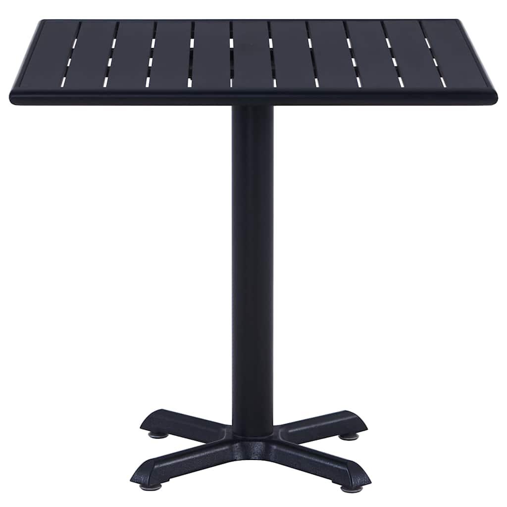 Mesa de jardín negra 60x60x75 cm