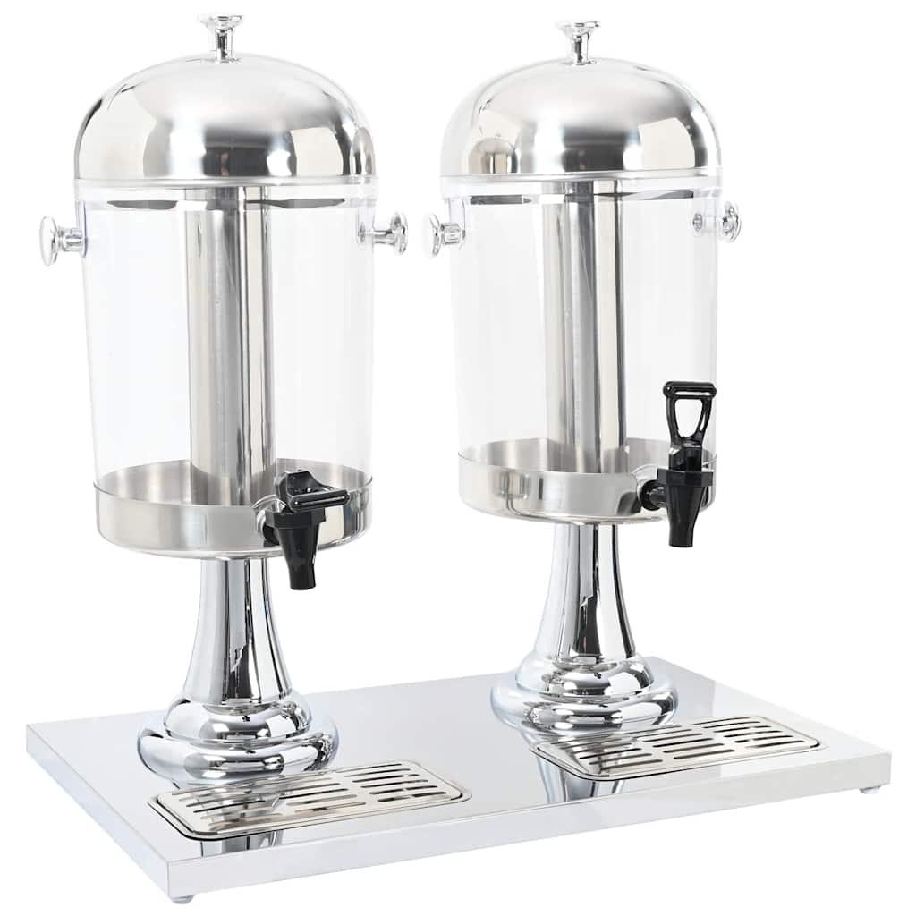 Dispensador de zumo doble acero inoxidable 2 x 8 L