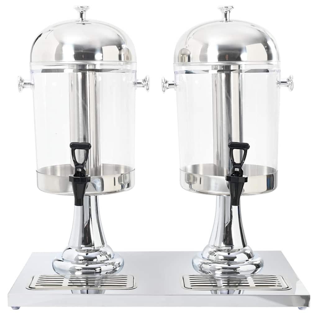 Dispensador de zumo doble acero inoxidable 2 x 8 L