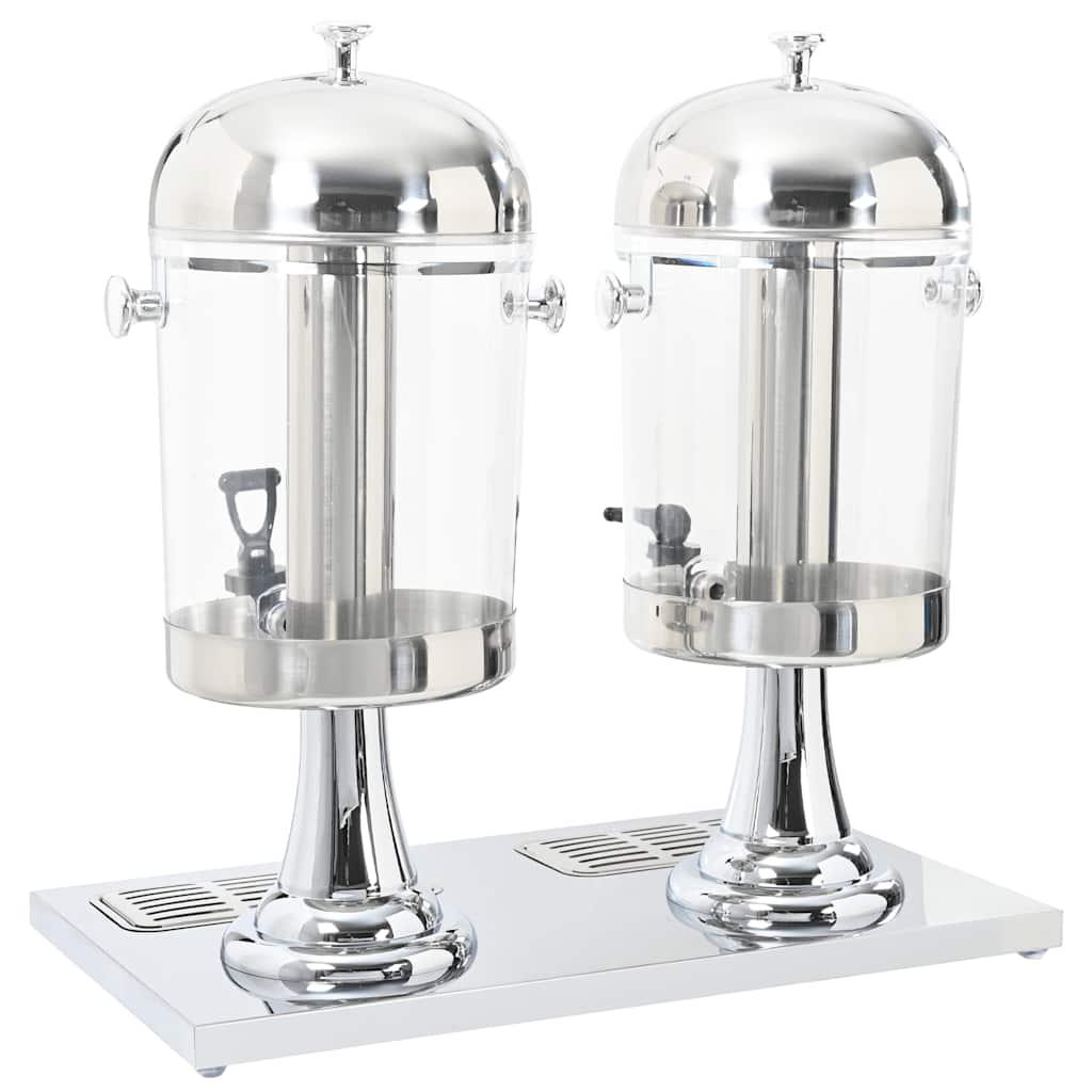 Dispensador de zumo doble acero inoxidable 2 x 8 L