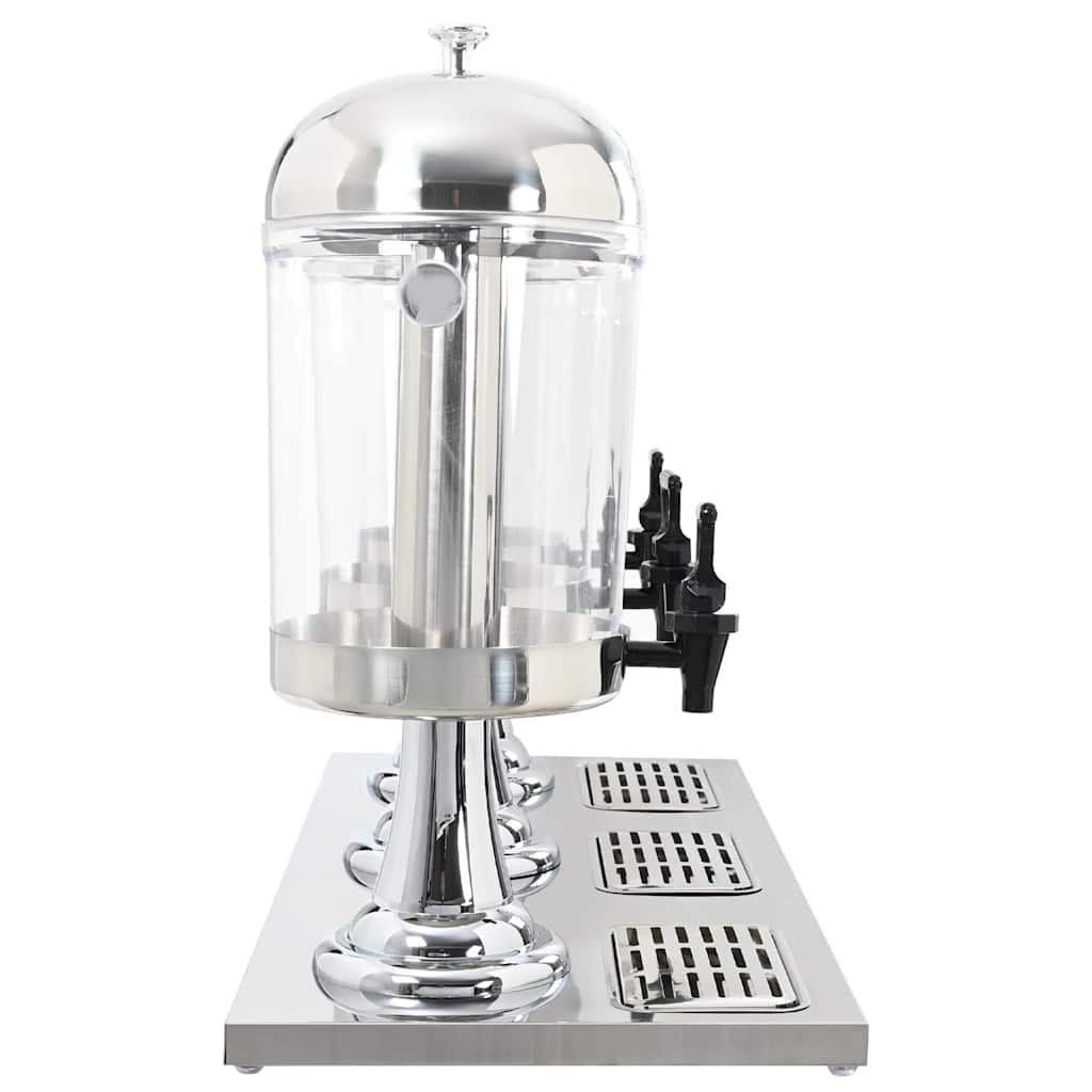 Dispensador de zumo triple acero inoxidable 3 x 8 L