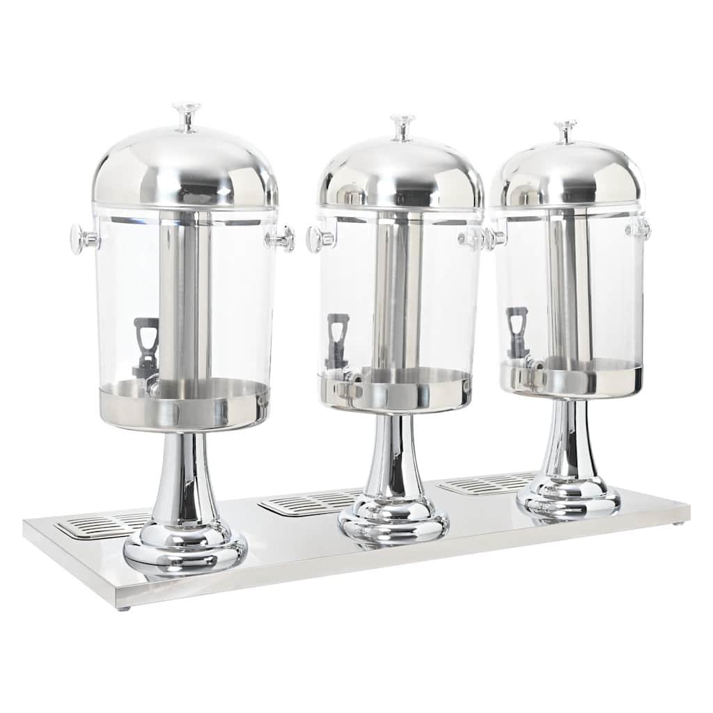 Dispensador de zumo triple acero inoxidable 3 x 8 L