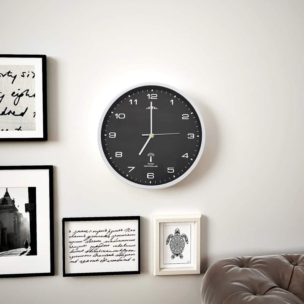 Reloj de pared radiocontrol movimiento de cuarzo 31 cm