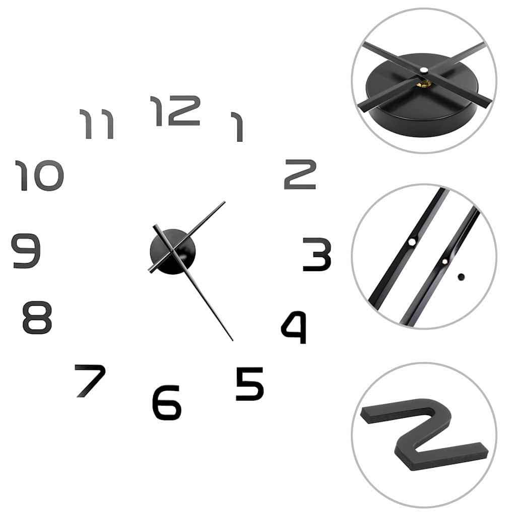 Reloj 3D de pared con diseño moderno 100 cm XXL