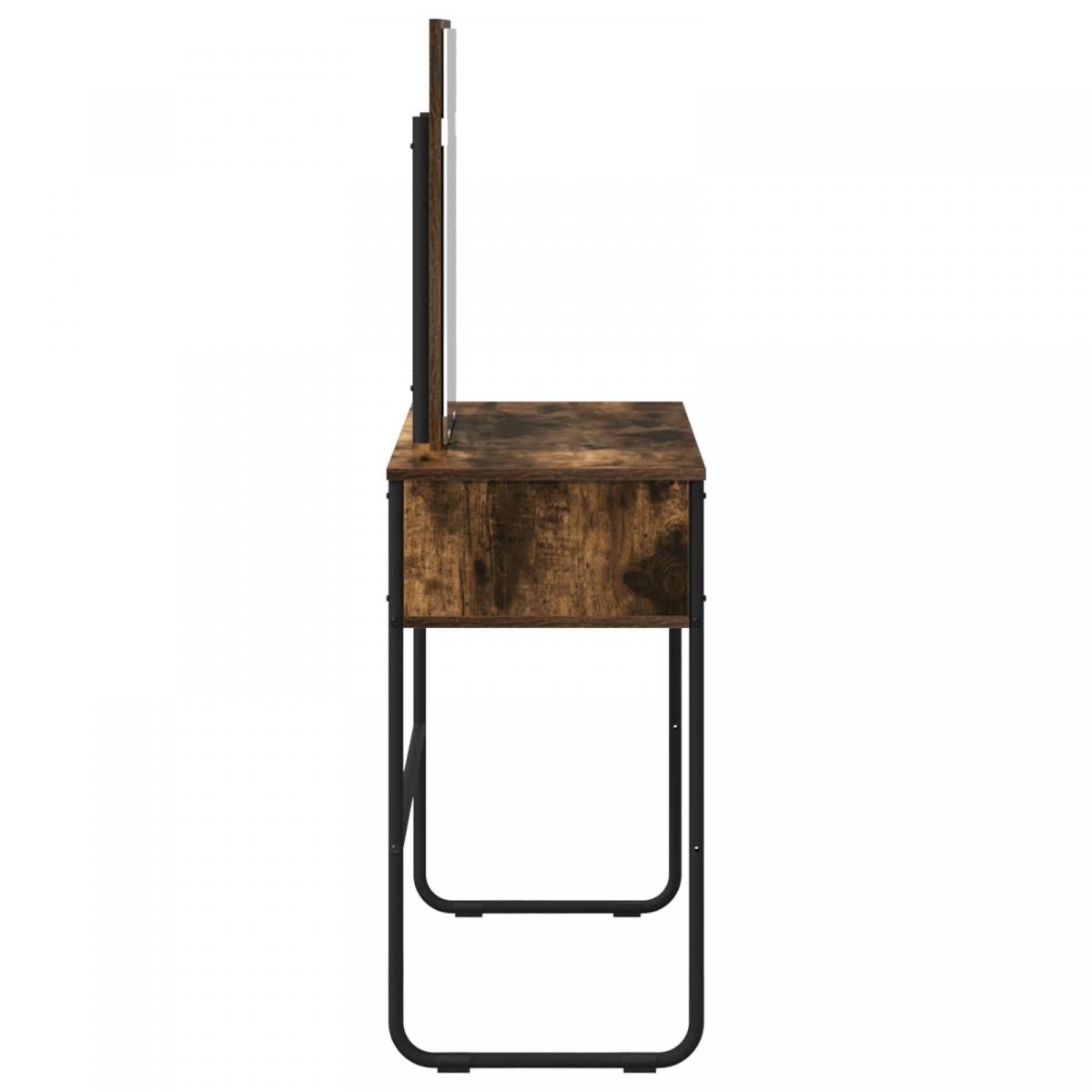 Mesa Tocador con estante Roble Ahumado 81 x 40 x 131 cm