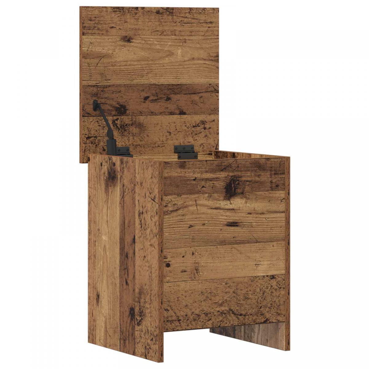 Baúl de almacenamiento Madera envejecida