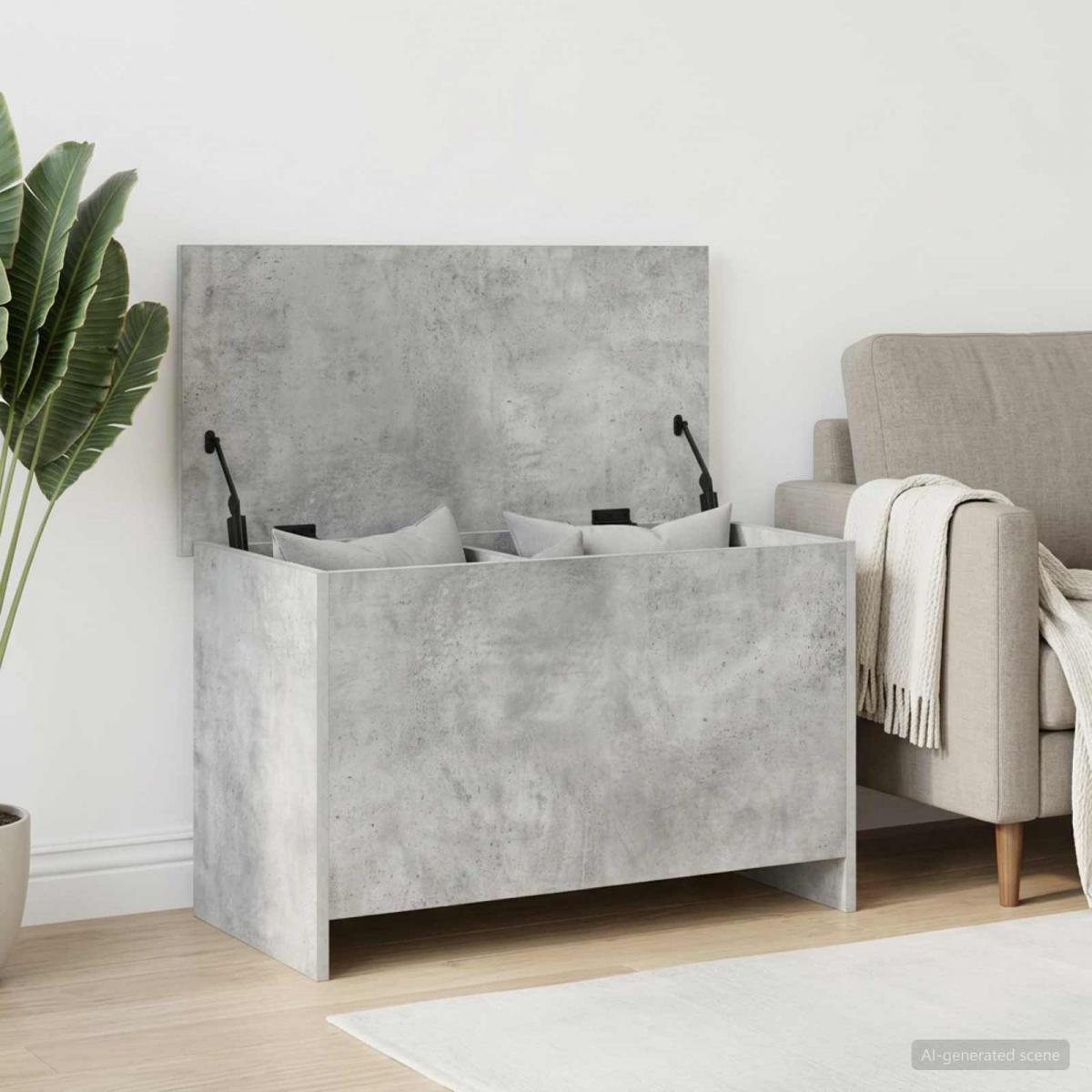 Baúl de almacenamiento Gris Hormigón