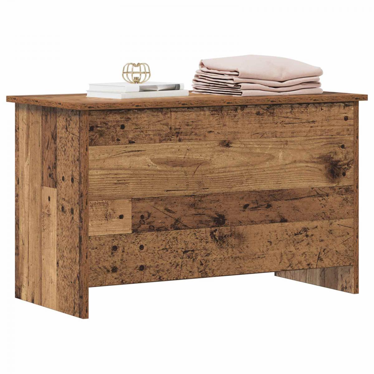 Baúl de almacenamiento Madera envejecida