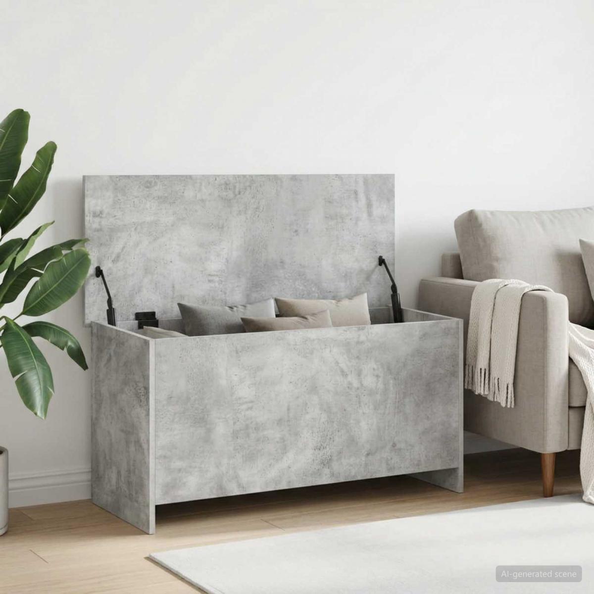 Baúl de almacenamiento Gris Hormigón