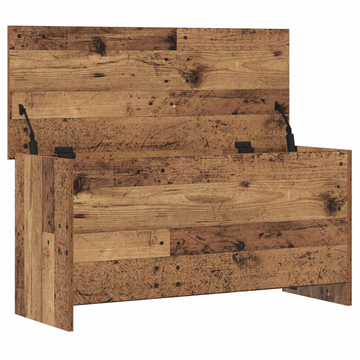 Baúl de almacenamiento Madera envejecida