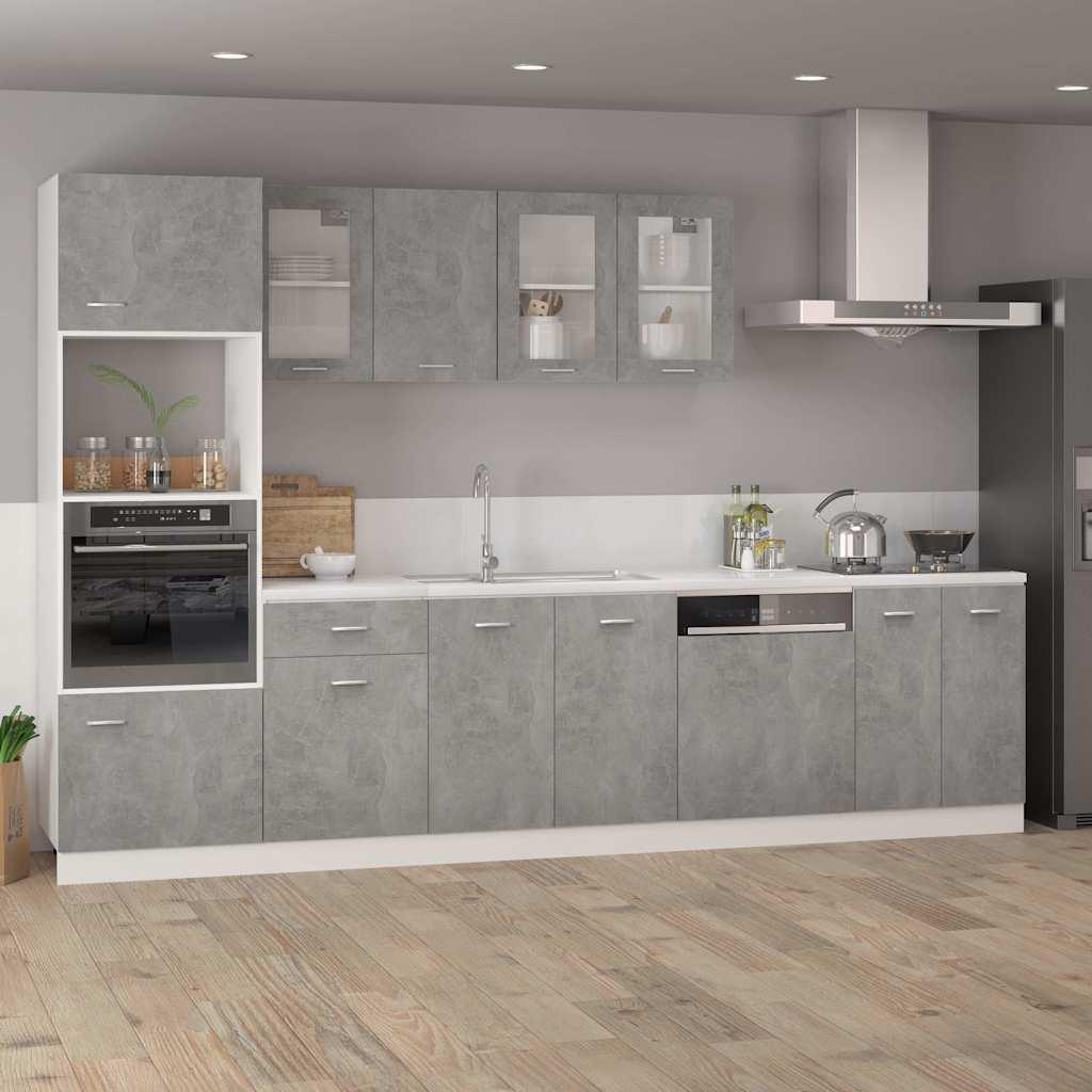 Armario colgante "Lyon" gris hormigón madera de ingeniería