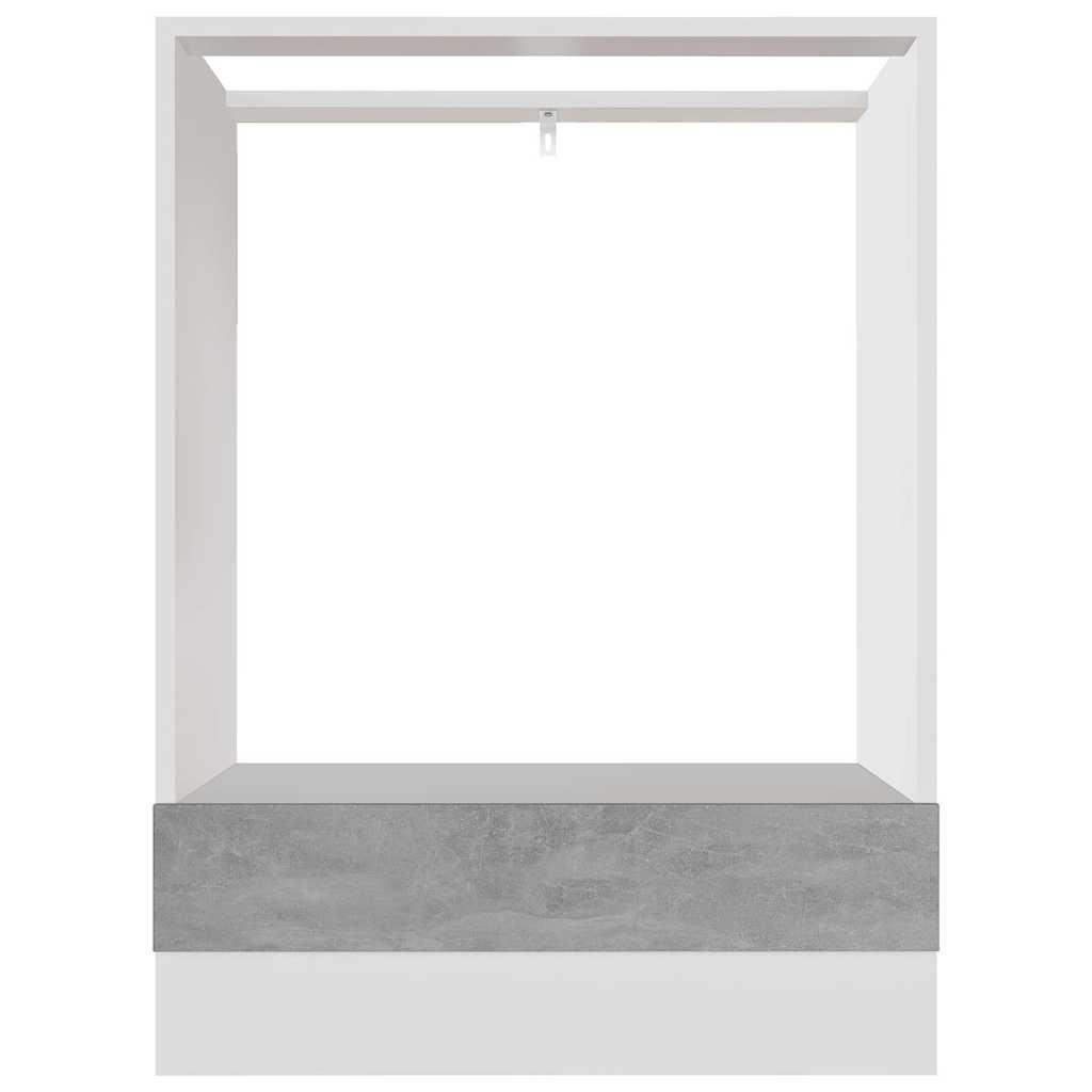 Mueble para horno "Riga" gris hormigón 60x46x81,5 cm madera de ingeniería