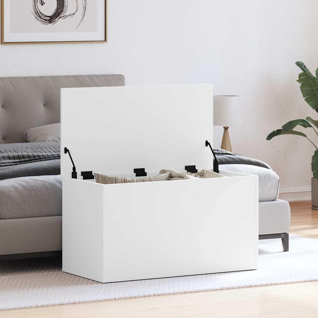 Baúl de almacenamiento madera contrachapada 84x42x46 cm