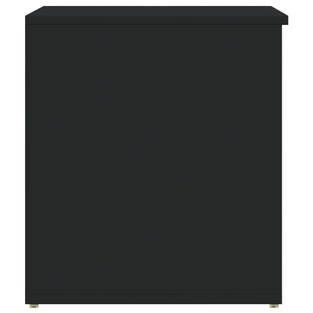 Baúl de almacenamiento madera contrachapada blanco 84x42x46 cm
