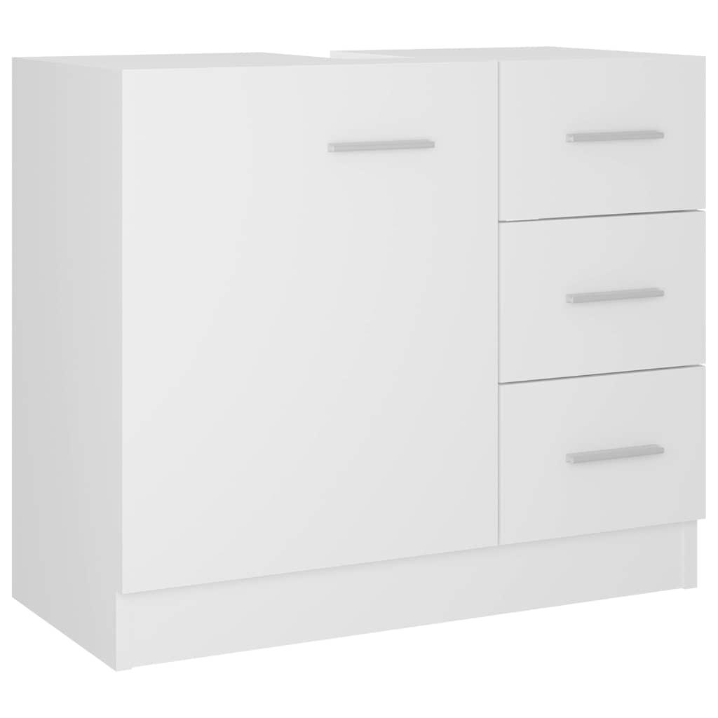 Armario para lavabo madera contrachapada gris Sonoma 63x30x54cm