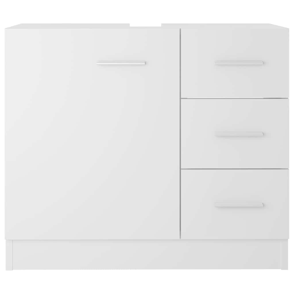 Armario para lavabo madera contrachapada gris Sonoma 63x30x54cm
