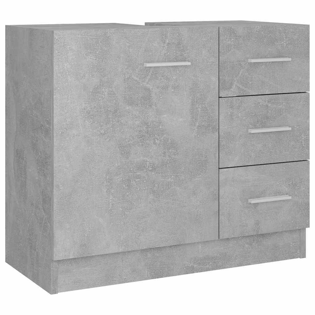 Armario para lavabo contrachapada gris hormigón