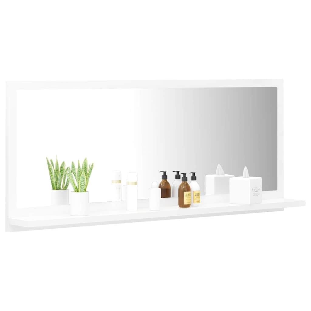 Espejo de baño madera contrachapada roble ahumado 60x10,5x45 cm