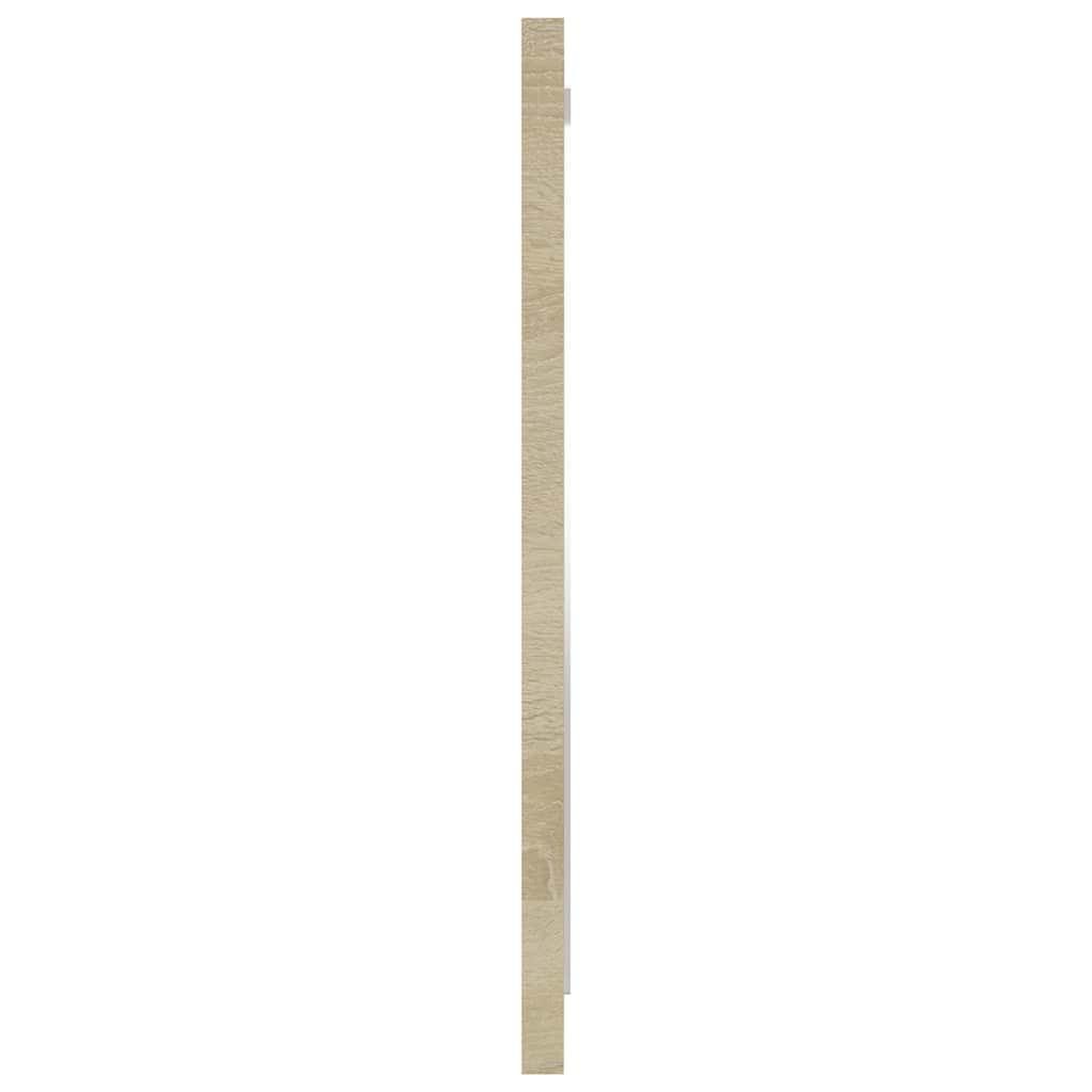 Espejo de baño madera contrachapada roble ahumado 60x10,5x45 cm