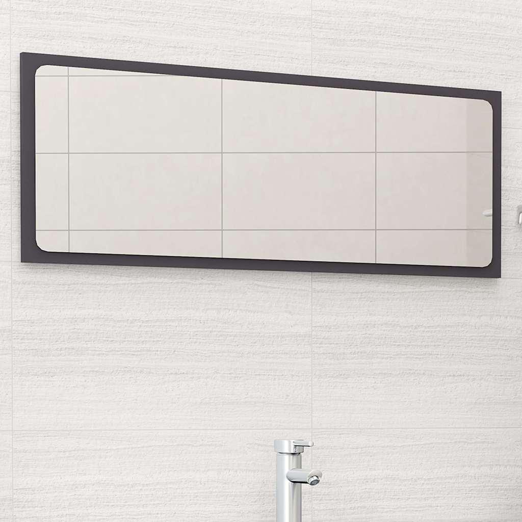 Espejo de baño madera contrachapada roble ahumado 60x10,5x45 cm