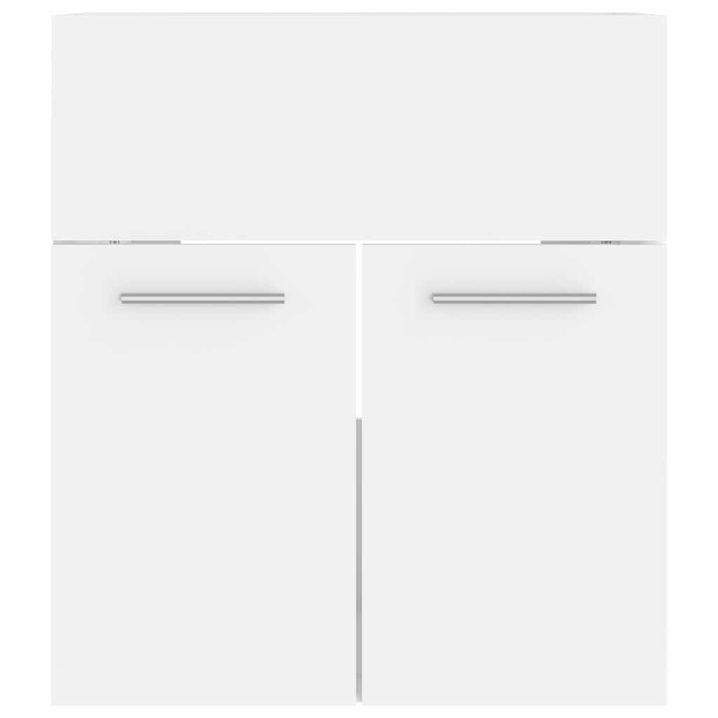 Armario para lavabo madera contrachapada gris Sonoma 63x30x54cm