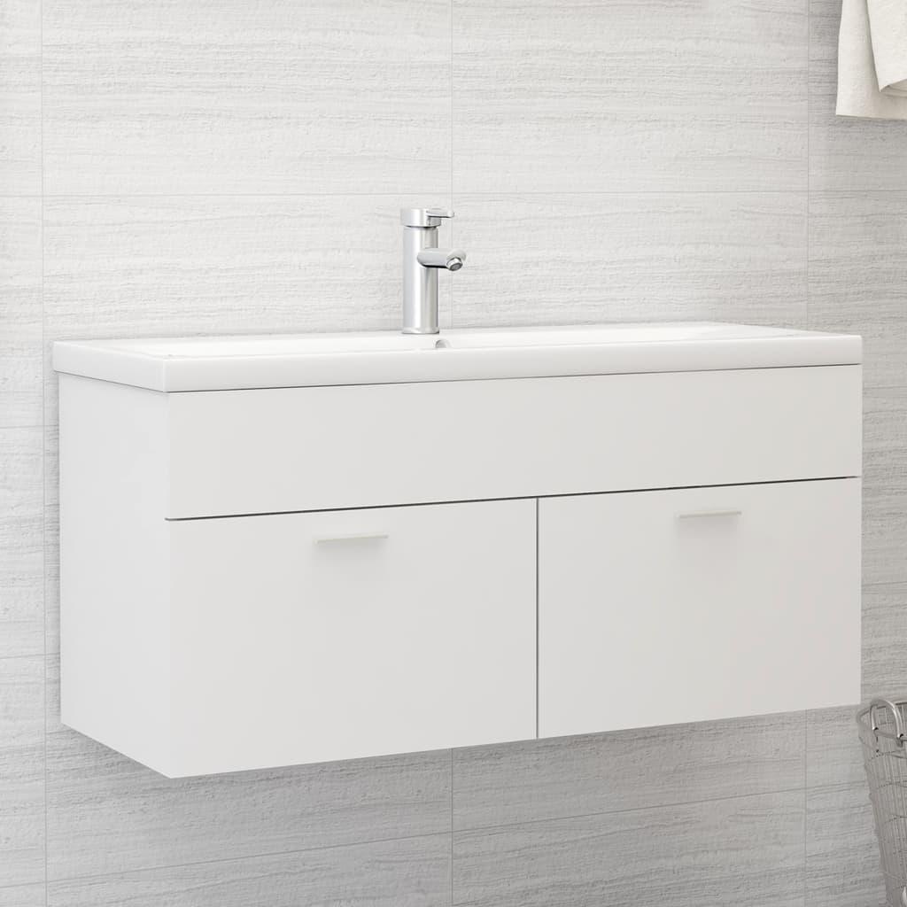 Armario para lavabo madera contrachapada color roble 63x30x54cm