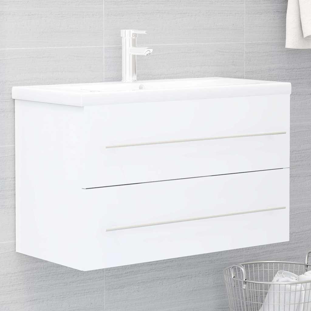 Armario para lavabo madera contrachapada gris Sonoma 63x30x54cm
