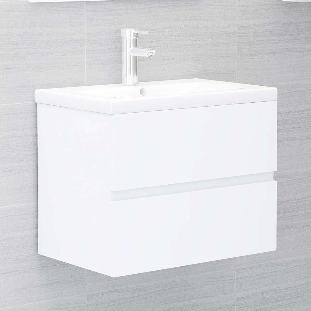 Armario para lavabo madera contrachapada gris Sonoma 63x30x54cm