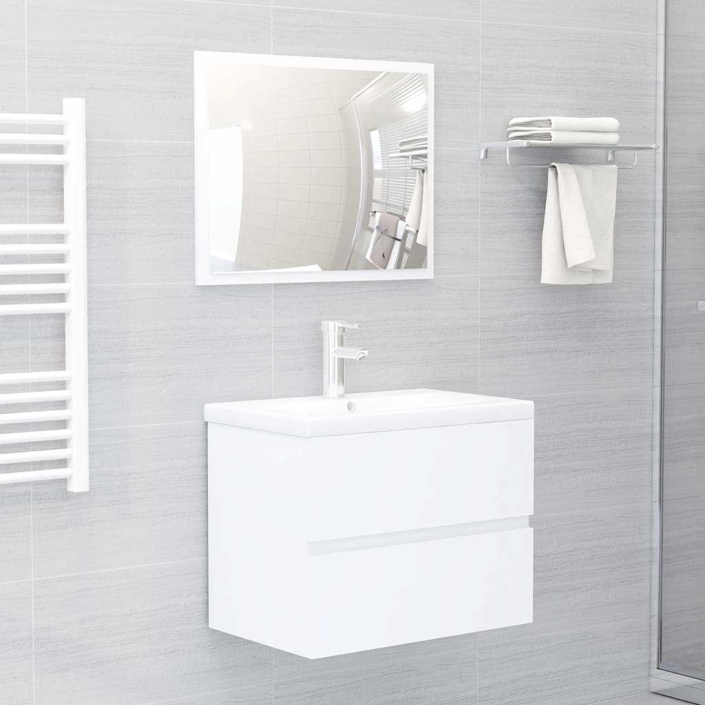 Armario para lavabo madera contrachapada gris Sonoma 63x30x54cm