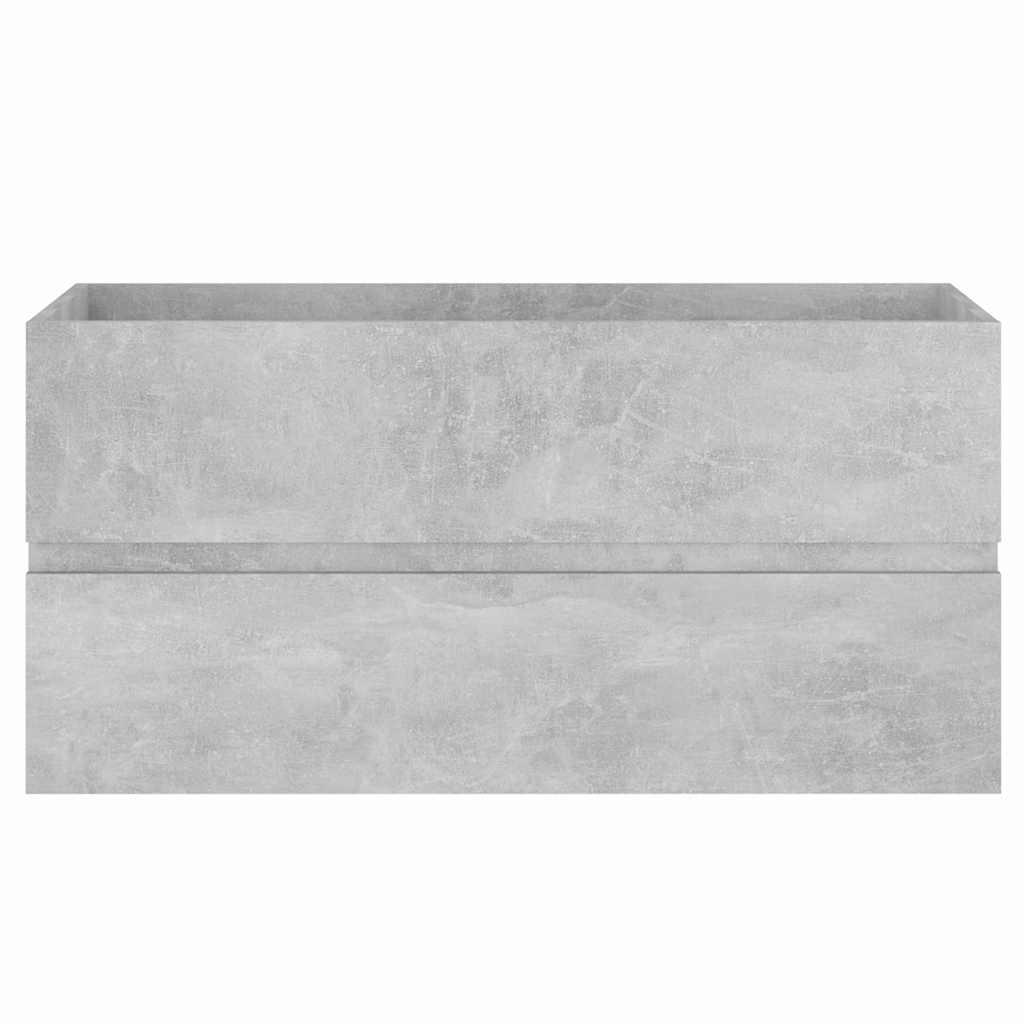 Armario para lavabo contrachapada gris hormigón