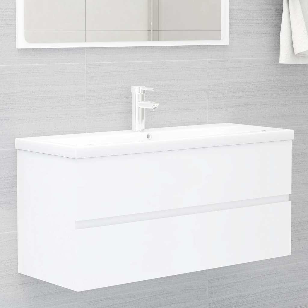 Armario para lavabo madera contrachapada gris Sonoma 63x30x54cm