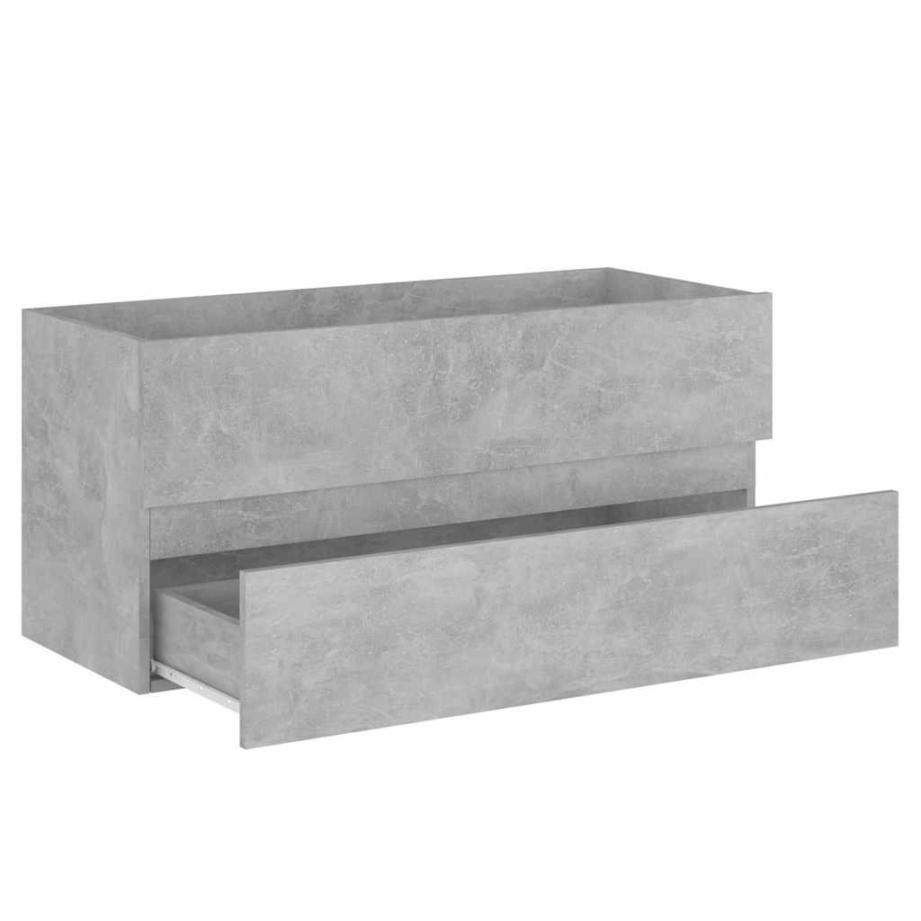 Armario para lavabo contrachapada gris hormigón