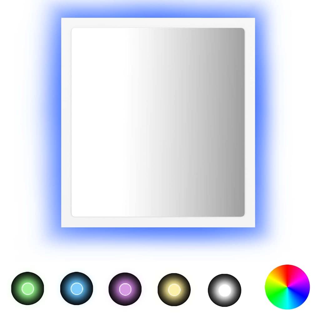 Espejo de baño LED acrílico color roble Sonoma 100x8,5x37 cm
