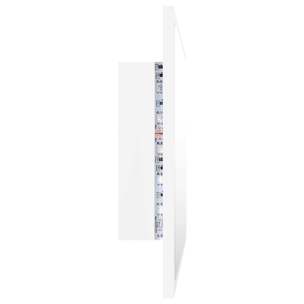 Espejo de baño LED acrílico color roble Sonoma 100x8,5x37 cm