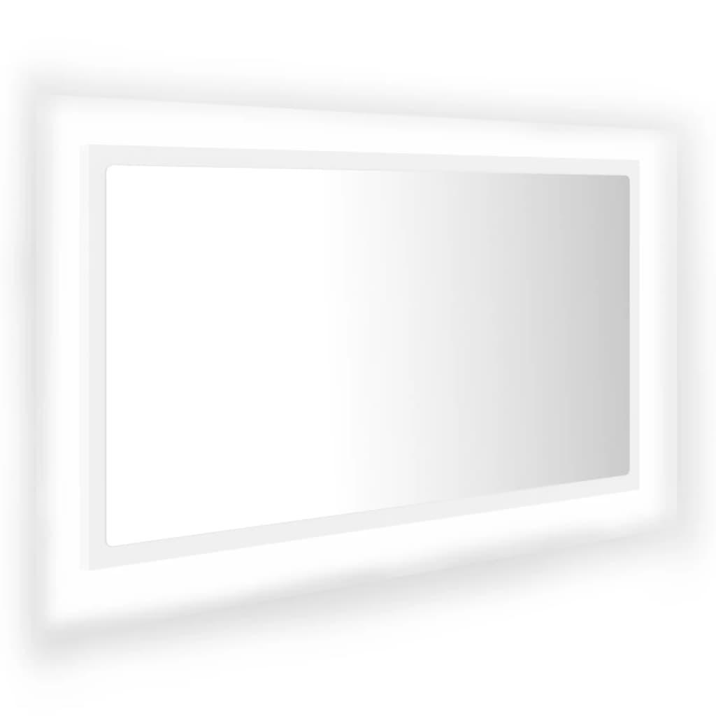 Espejo de baño LED acrílico color roble Sonoma 100x8,5x37 cm