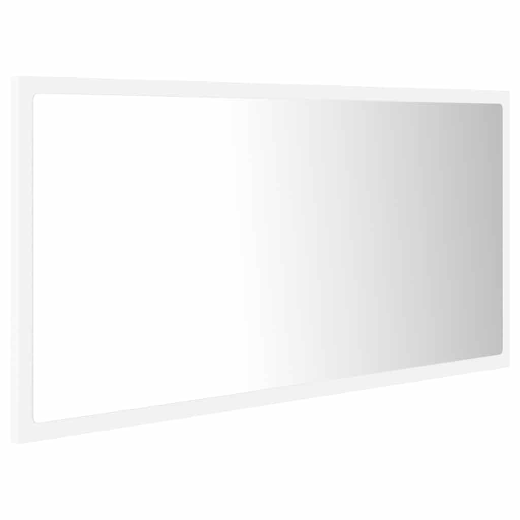 Espejo de baño LED acrílico color roble Sonoma 100x8,5x37 cm
