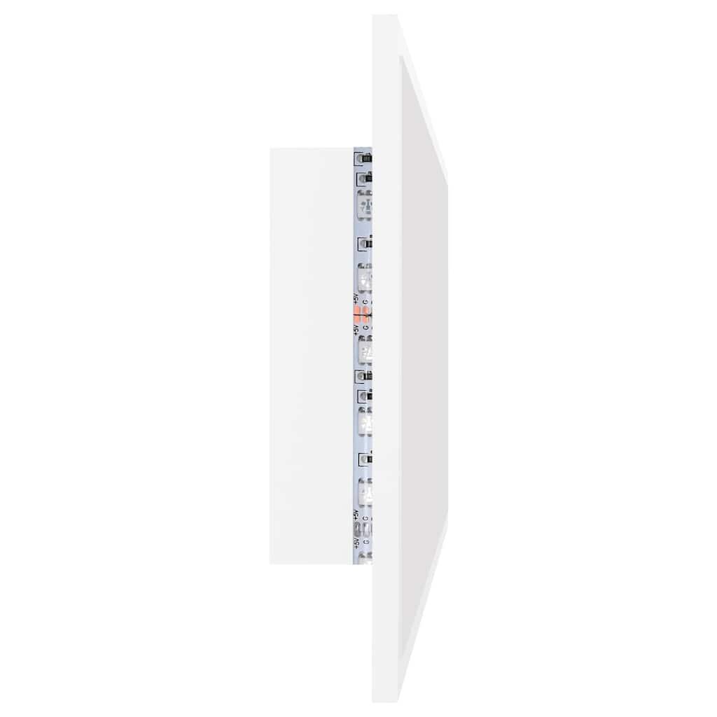 Espejo de baño LED acrílico color roble Sonoma 100x8,5x37 cm