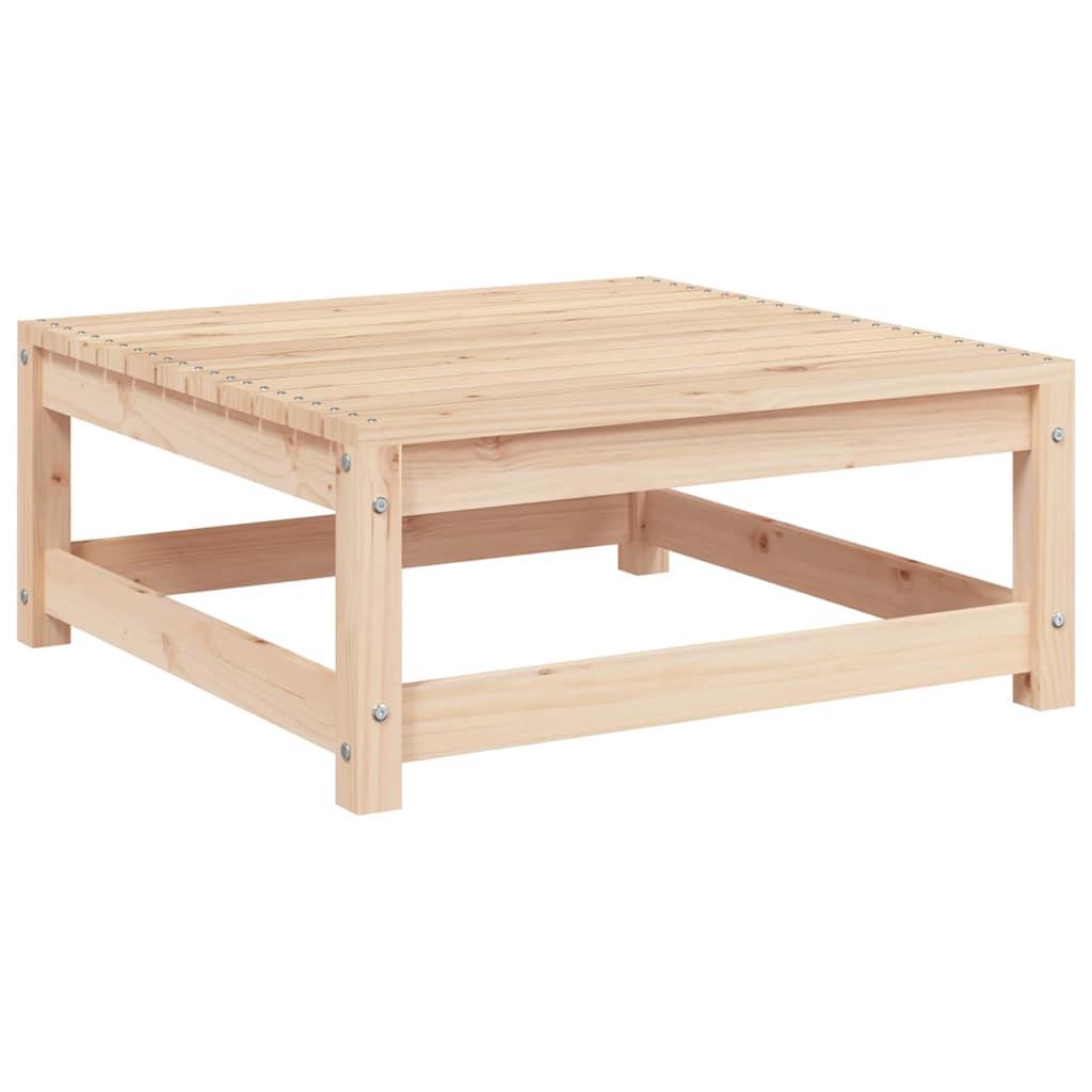 Taburetes de jardín con cojines madera maciza de pino blanco