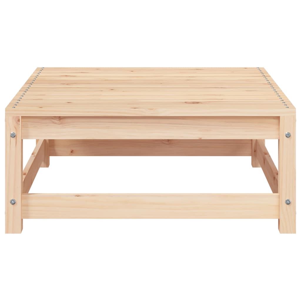 Taburetes de jardín con cojines madera maciza de pino blanco