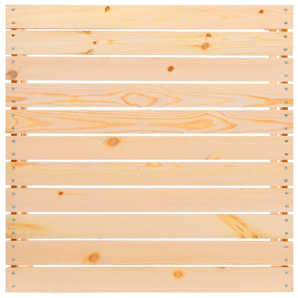 Taburetes de jardín con cojines madera maciza de pino blanco