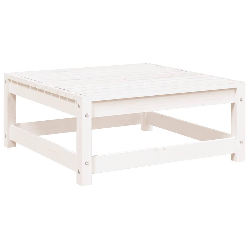 Taburetes de jardín con cojines madera maciza de pino blanco