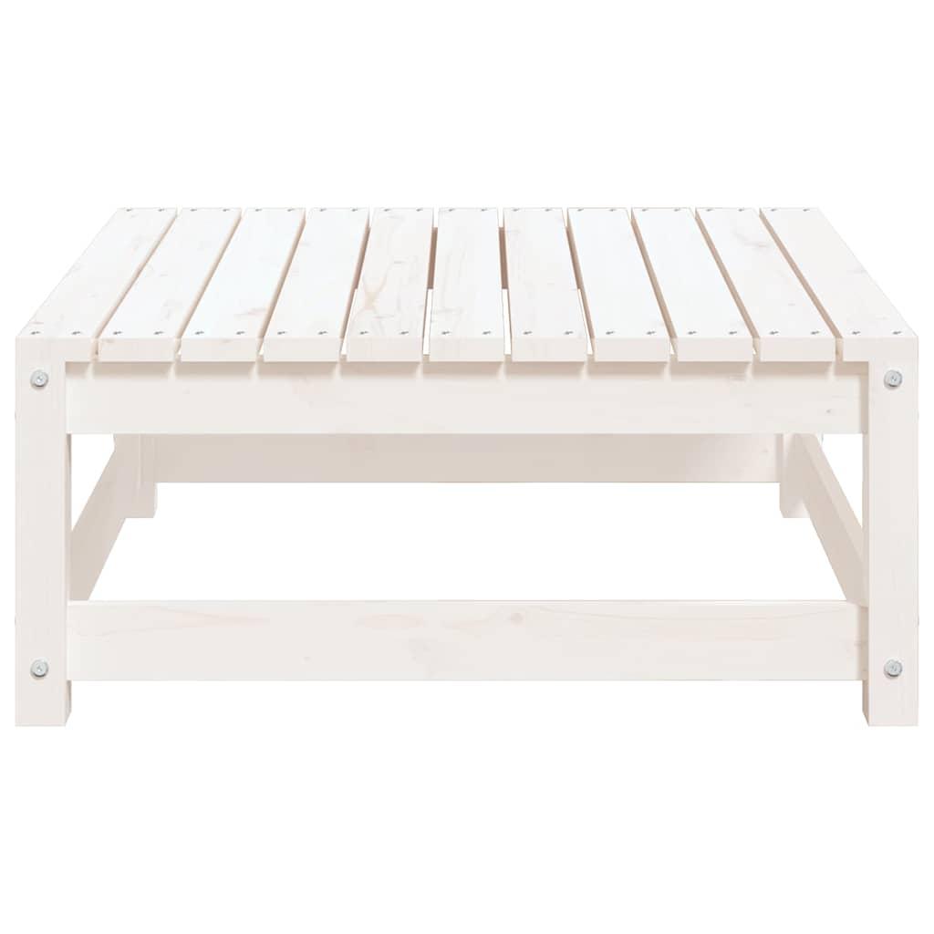 Taburetes de jardín con cojines madera maciza de pino blanco