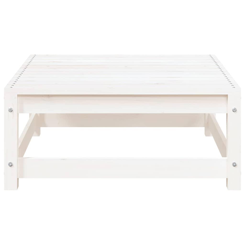 Taburetes de jardín con cojines madera maciza de pino blanco