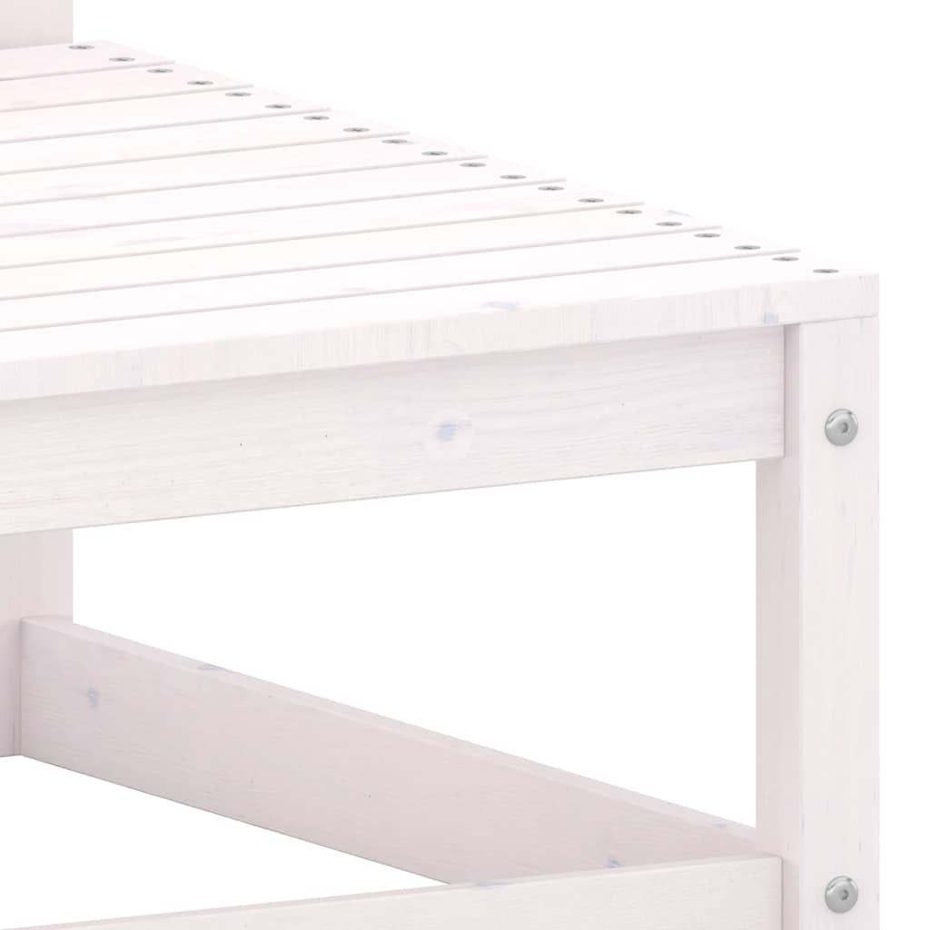 Taburetes de jardín con cojines madera maciza de pino blanco