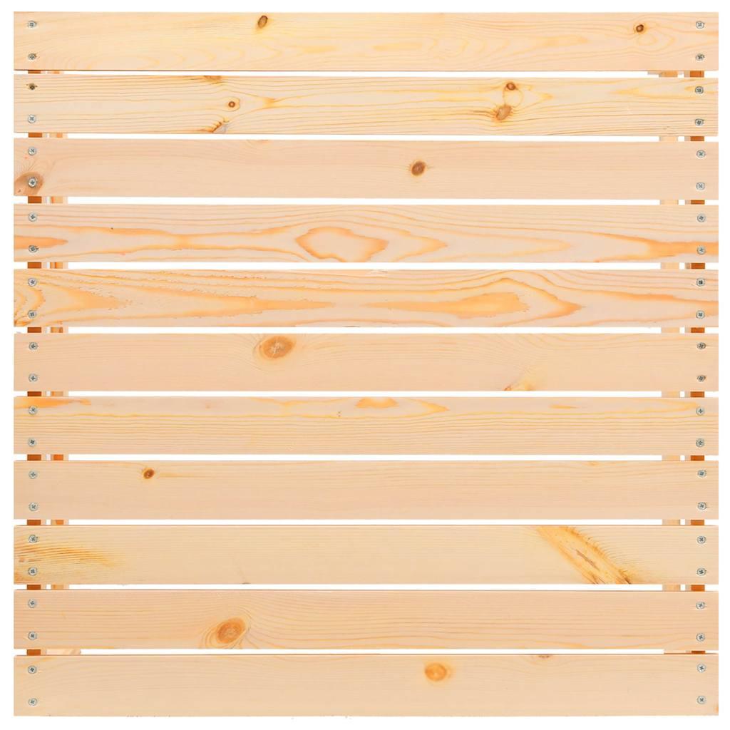 Taburetes de jardín con cojines madera maciza de pino